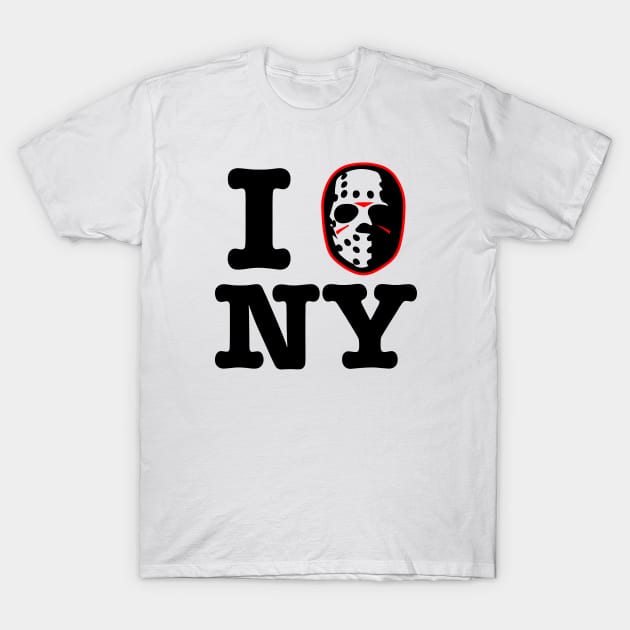 I hockey mask new york city! T-Shirt by GodsBurden